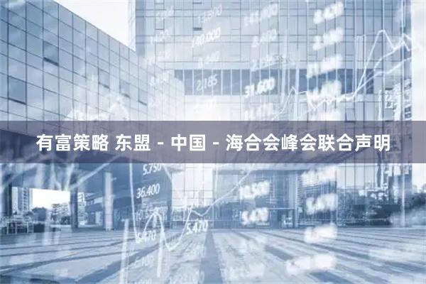 有富策略 东盟－中国－海合会峰会联合声明